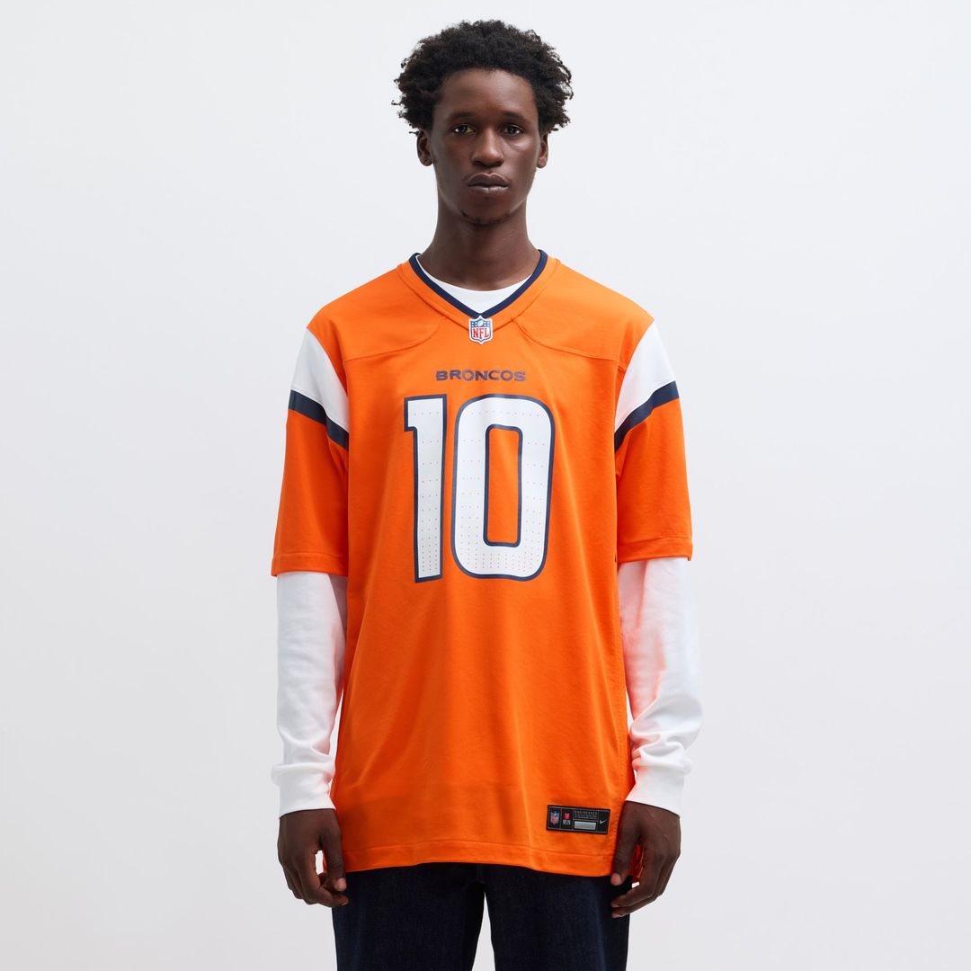 Men's Denver Broncos Bo Nix Nike Orange  Player Game Jersey