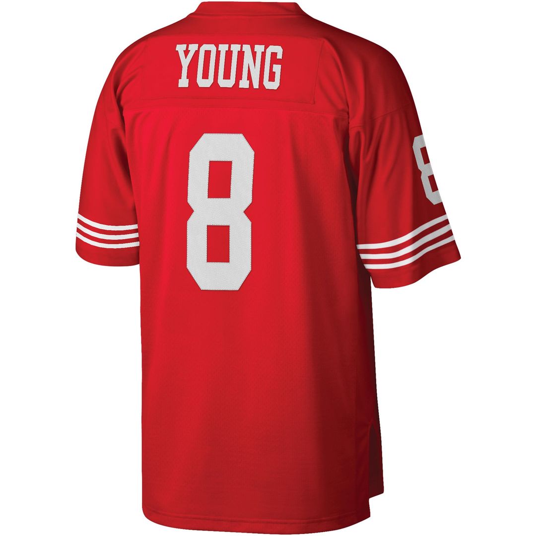 Men's San Francisco 49ers Steve Young Mitchell & Ness Scarlet Legacy Replica Jersey