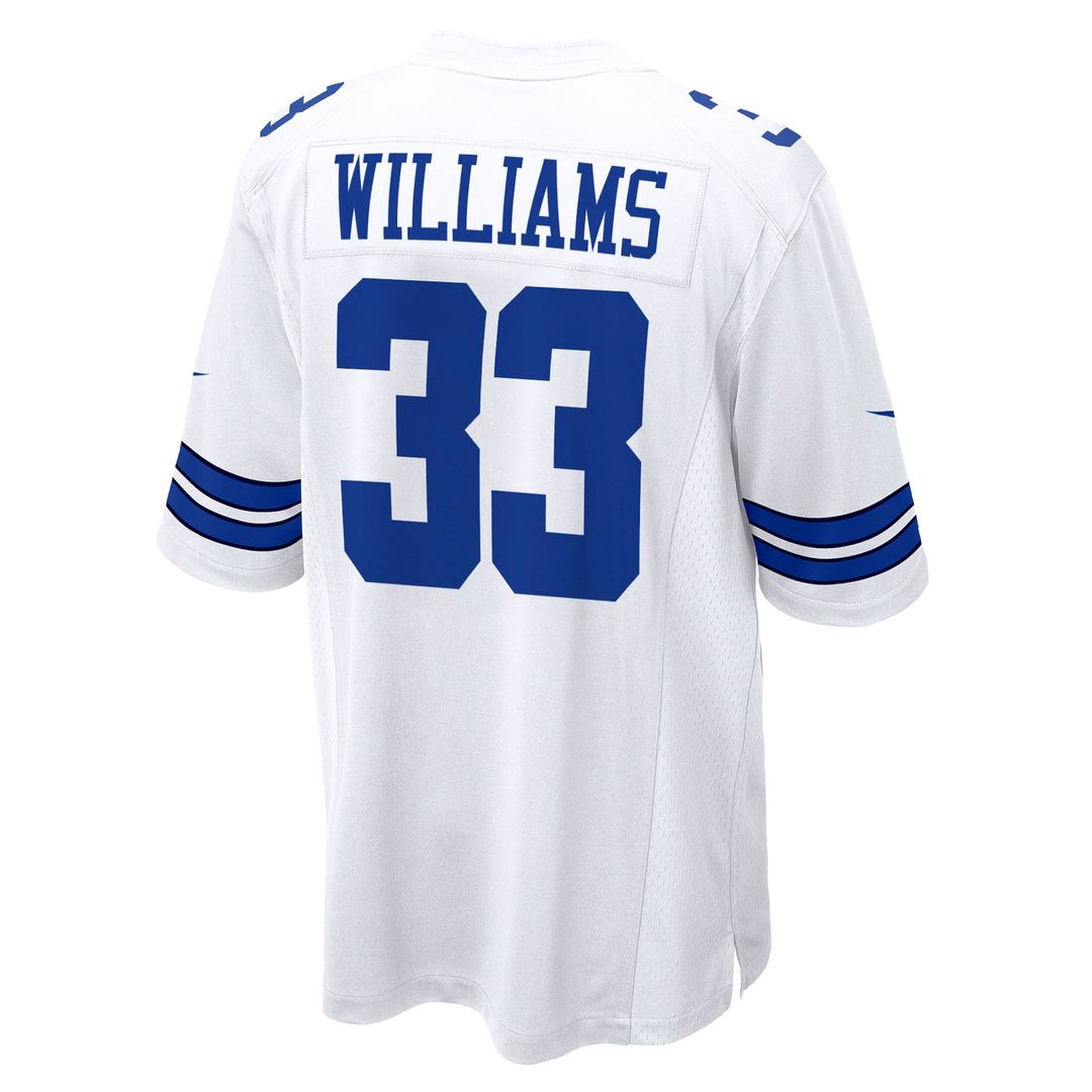 Men's Dallas Cowboys Javonte Williams Nike White Game Jersey