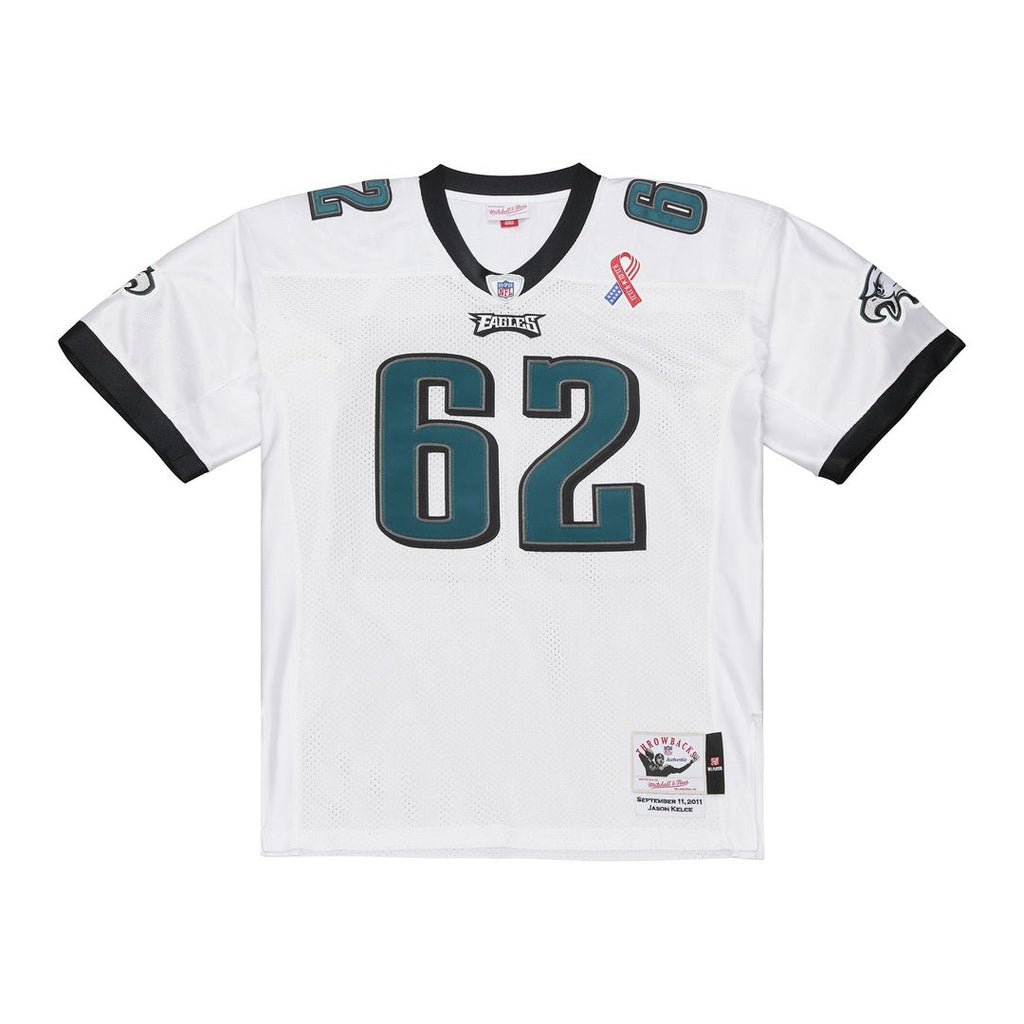 Men's Philadelphia Eagles Jason Kelce Mitchell & Ness White 2011 Authentic Throwback Jersey