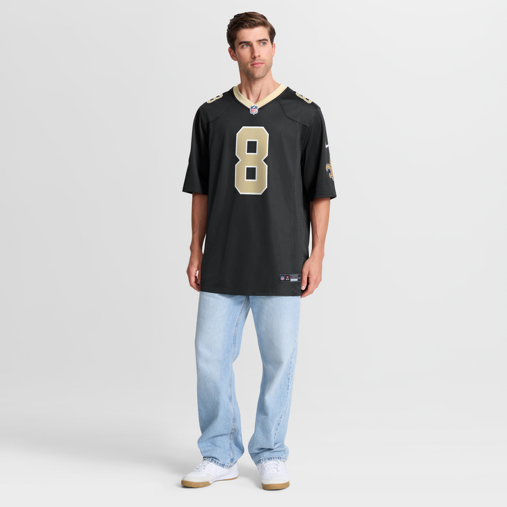 Men's New Orleans Saints Archie Manning Nike Black Game Retired Player Jersey