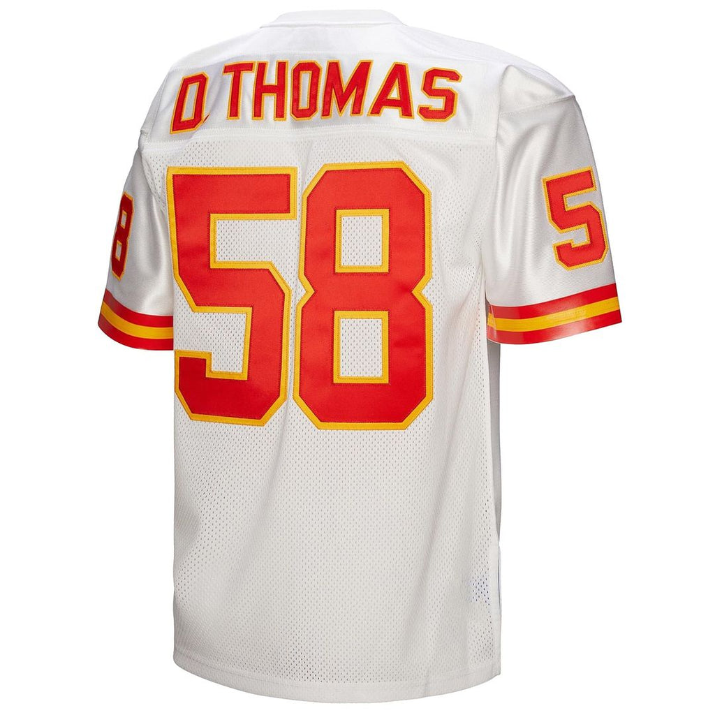 Men's Kansas City Chiefs 1994 Derrick Thomas Mitchell & Ness White Authentic Throwback Retired Player Jersey