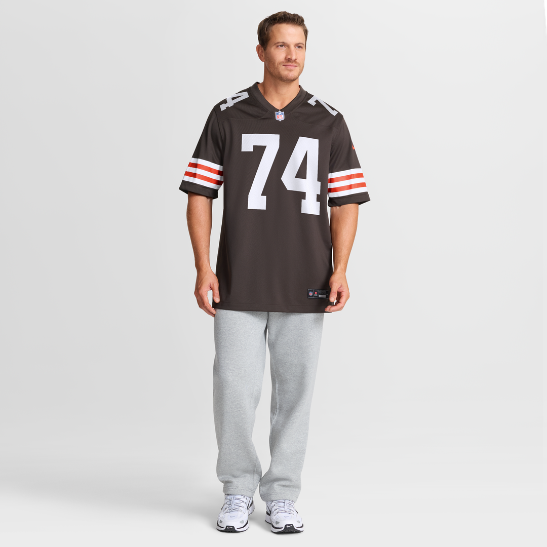 Men's Cleveland Browns Elgton Jenkins Nike  Brown Team Game Jersey