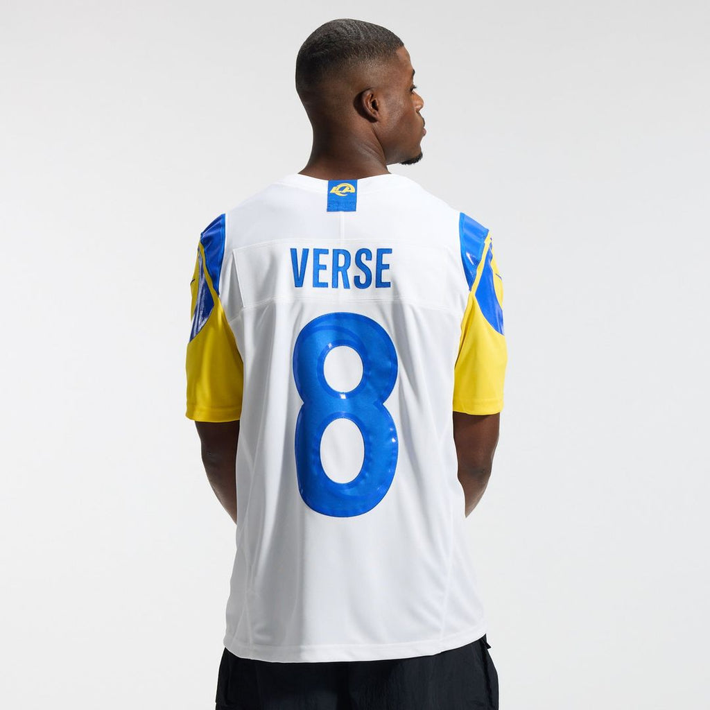 Men's Los Angeles Rams Jared Verse Nike White Vapor F.U.S.E. Stitched Limited Jersey