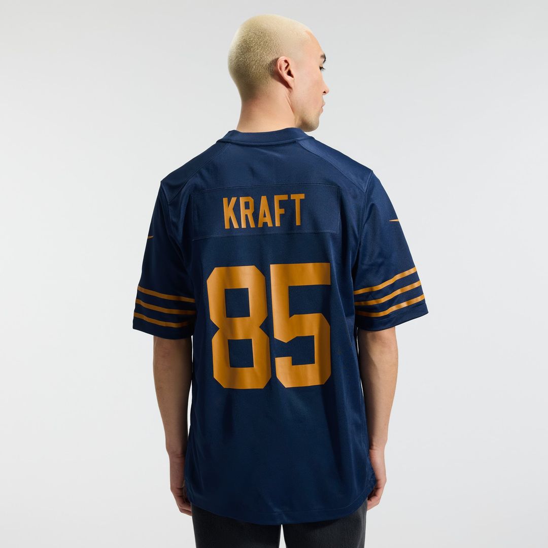 Men's Green Bay Packers Tucker Kraft Nike  Navy Alternate  Game Jersey