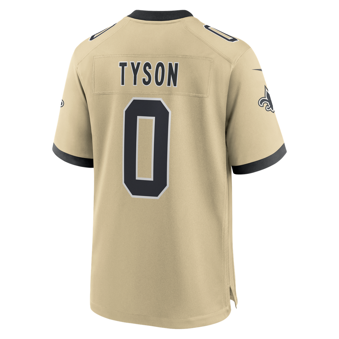 Men's New Orleans Saints Jordyn Tyson Nike Gold Alternate Game Jersey