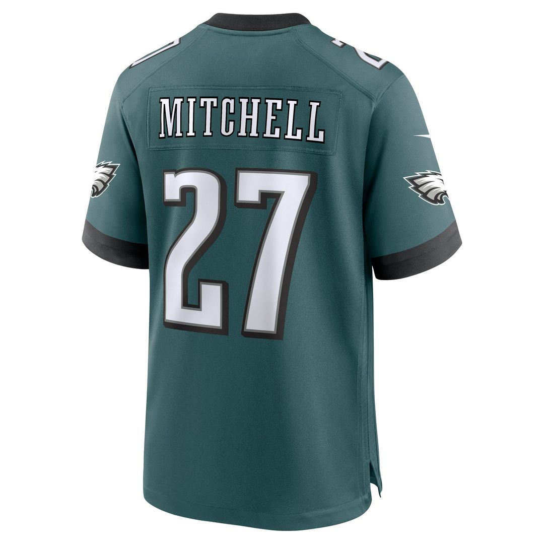 Men's Philadelphia Eagles Quinyon Mitchell Nike Midnight Green  Player Game Jersey