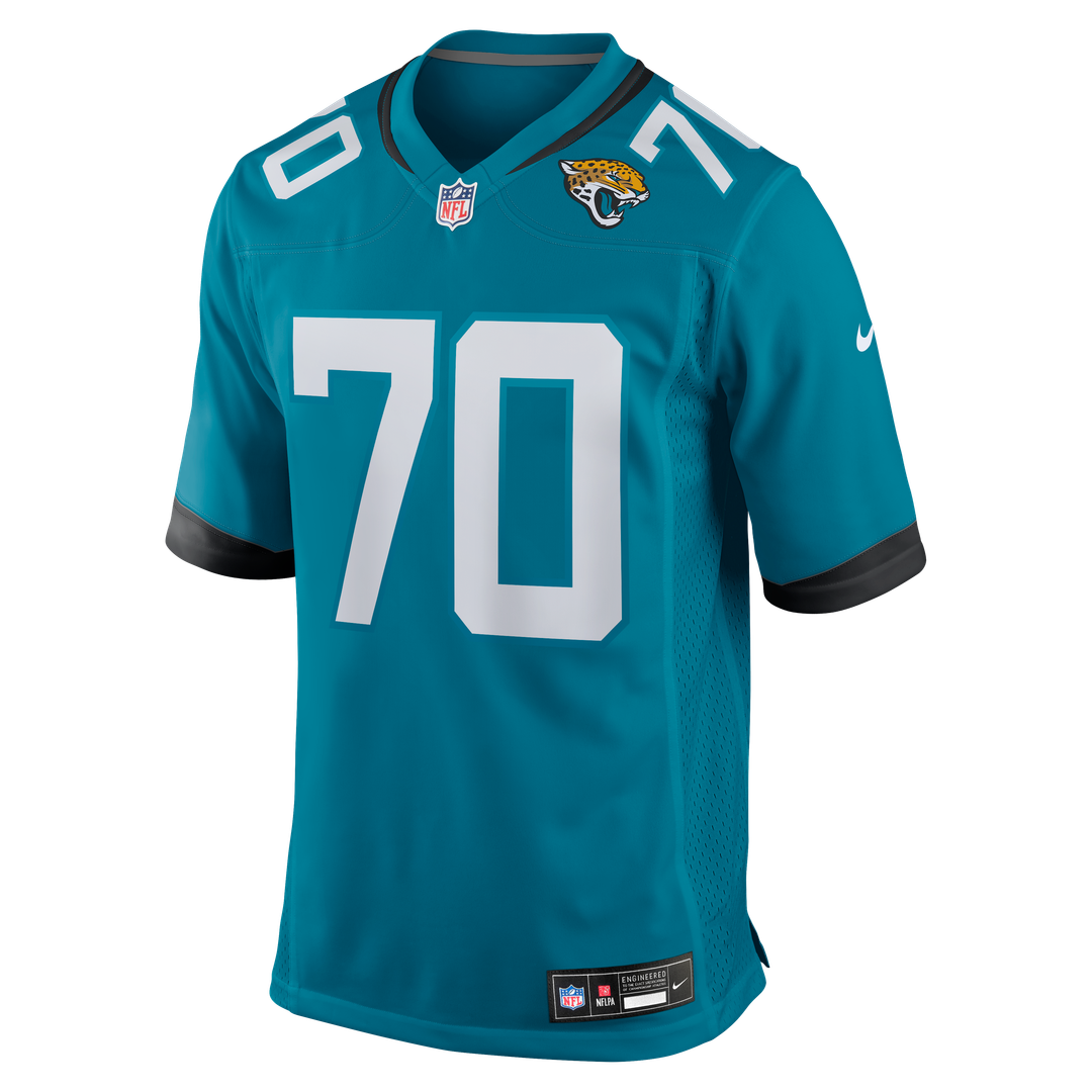 Men's Jacksonville Jaguars Cole Van Lanen Nike Teal Game Player Jersey