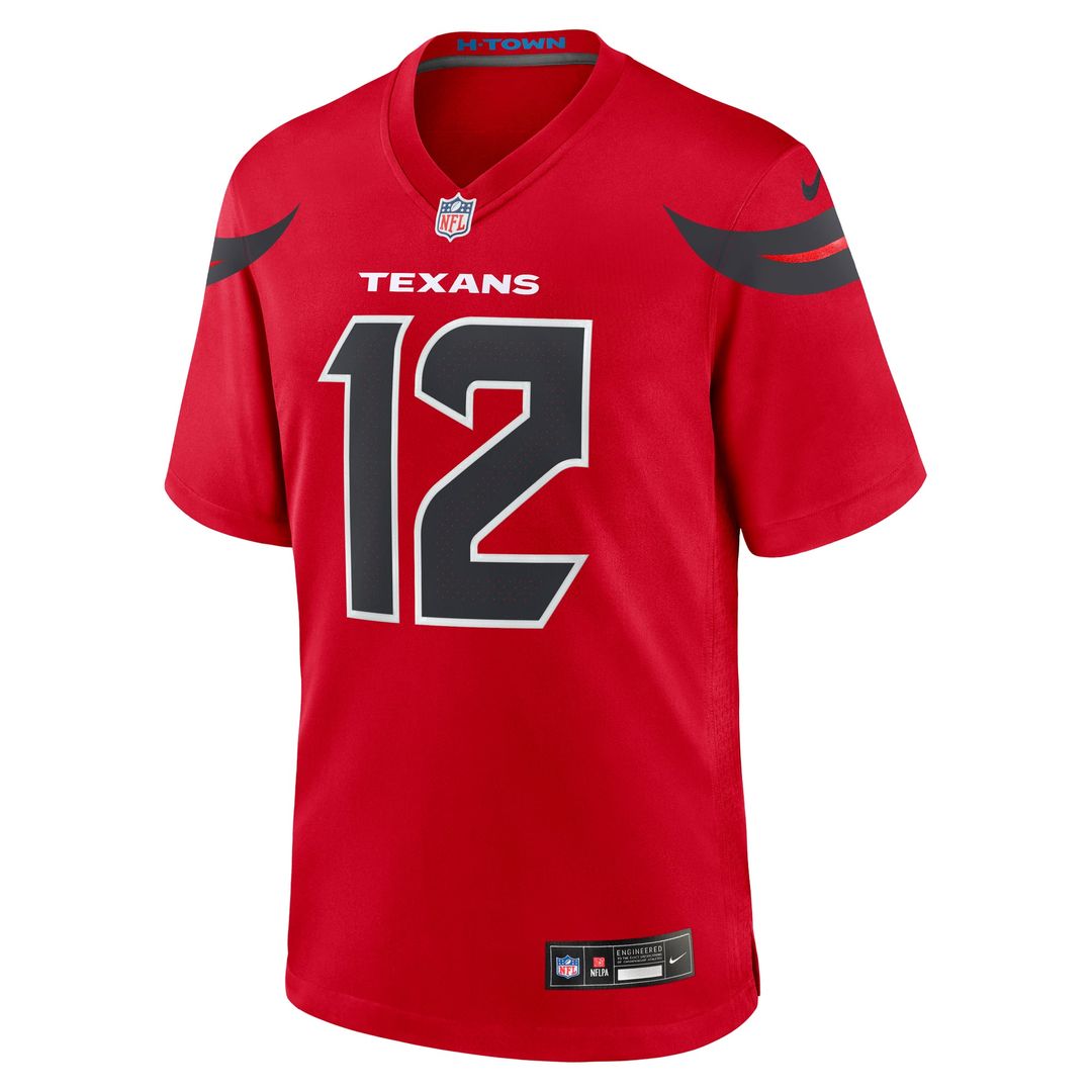 Men's Houston Texans Nico Collins Nike  Red Alternate Game Jersey