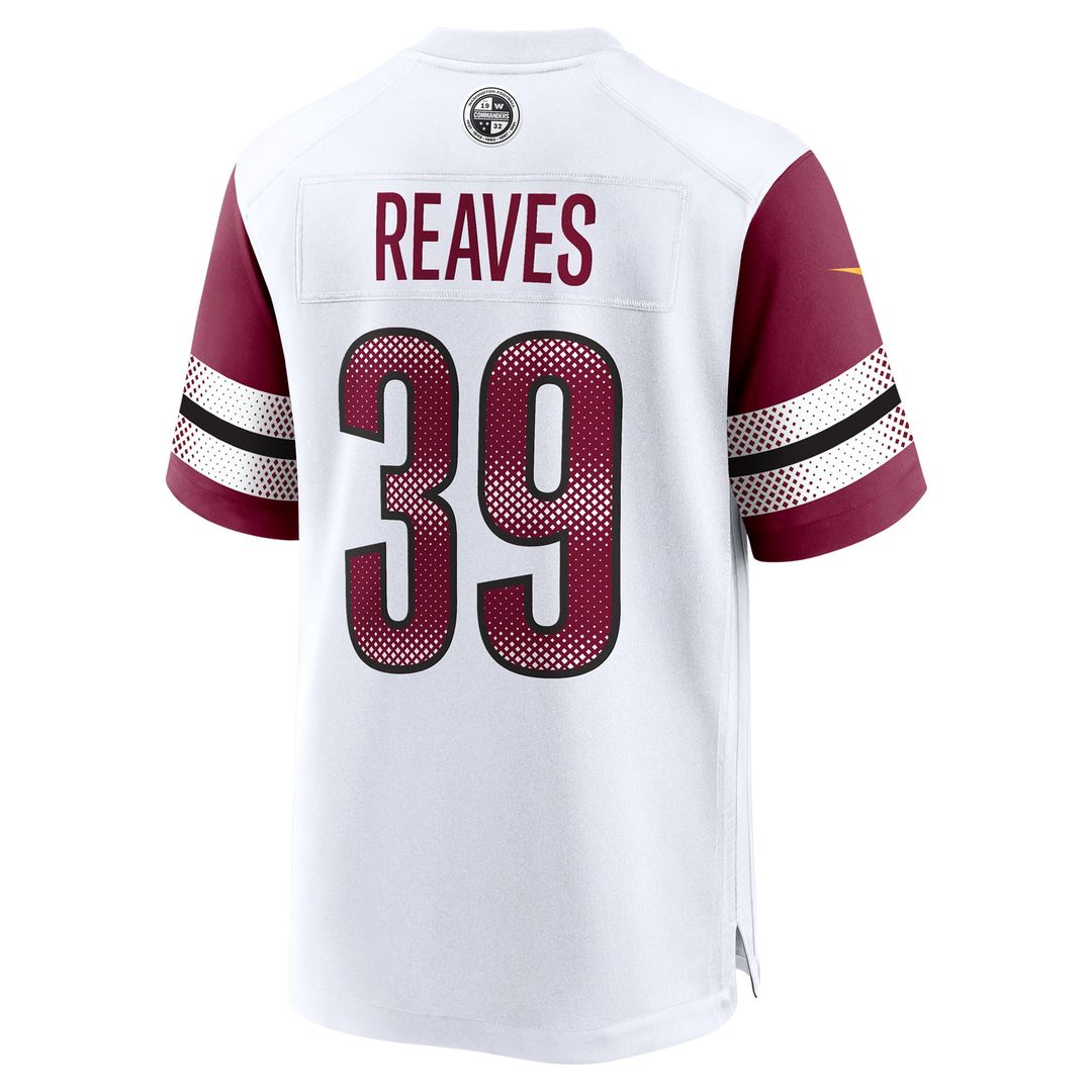 Men's Washington Commanders Jeremy Reaves Nike  Burgundy  Game Jersey