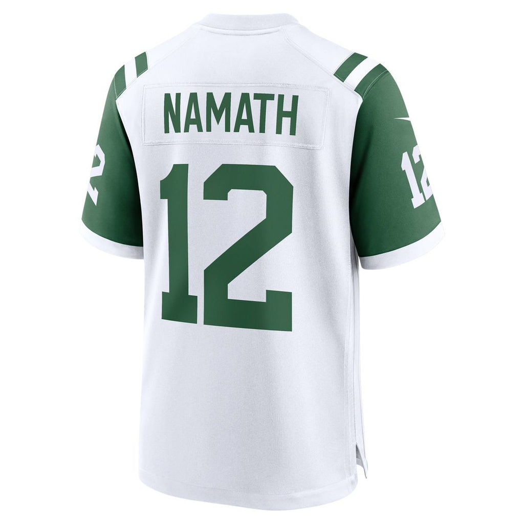 Men's New York Jets Joe Namath Nike White Classic Alternate Retired Player Game Jersey
