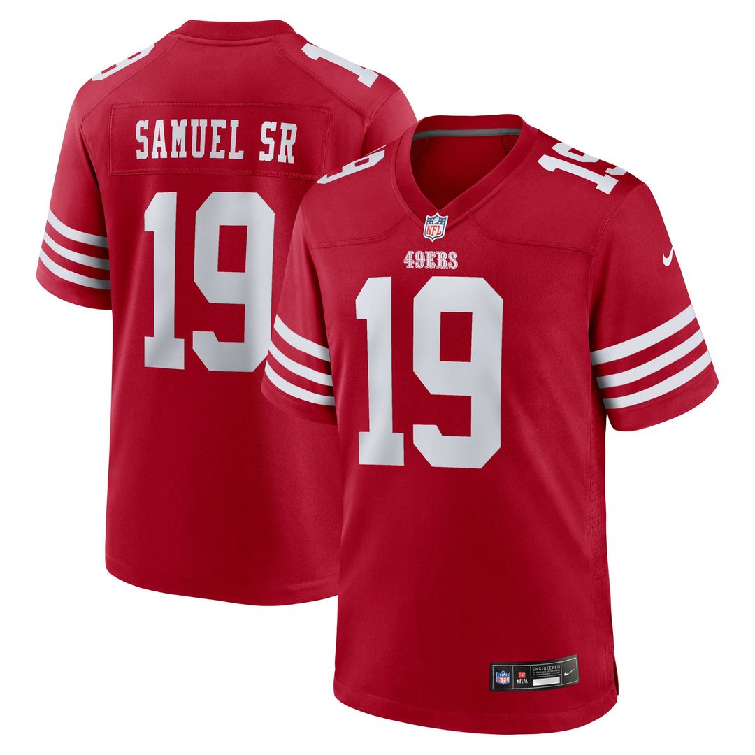 Men's San Francisco 49ers Deebo Samuel Sr Nike Scarlet Team Game Jersey