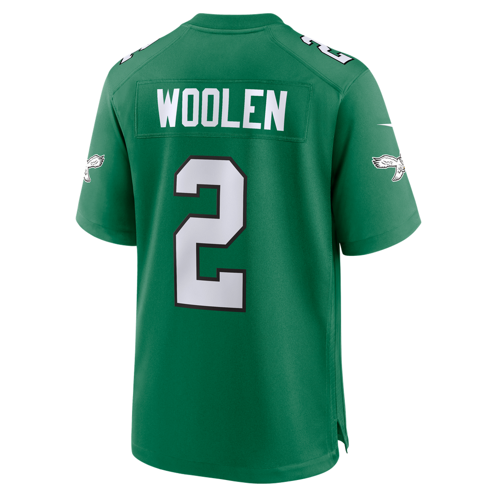 Men's Philadelphia Eagles Tariq Woolen Nike Midnight Green Team Game Jersey