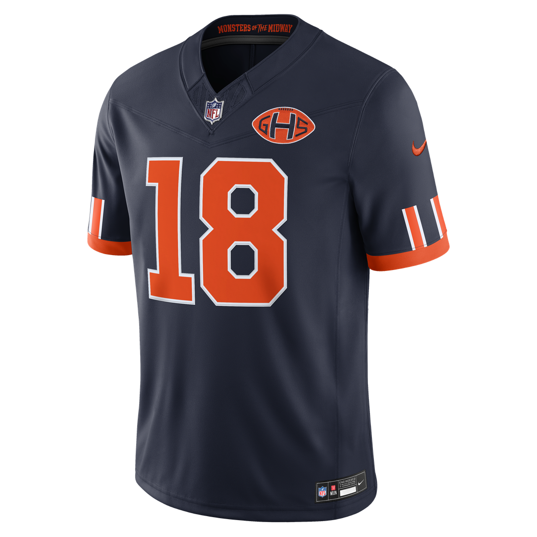 Men's Chicago Bears Caleb Williams Nike Navy 2026 Rivalries Collection Stitched Limited Jersey