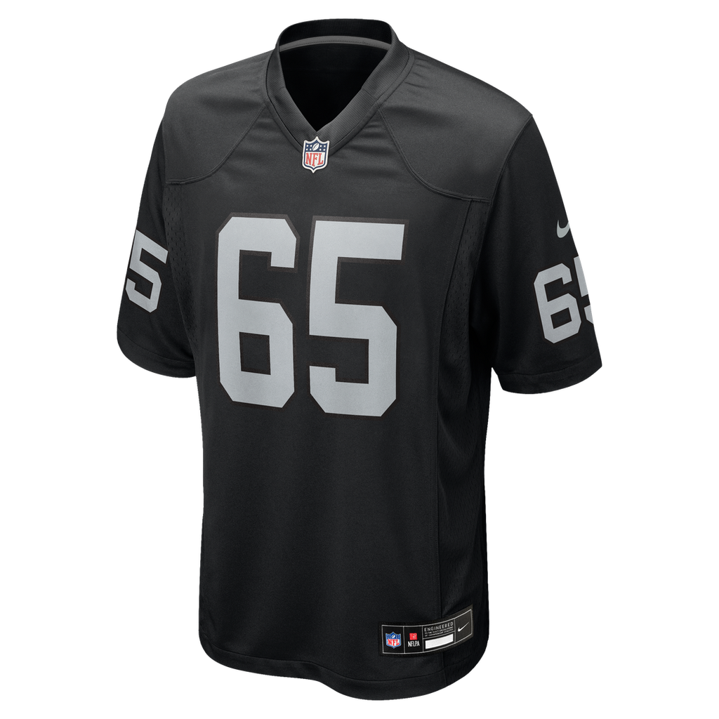 Men's Las Vegas Raiders Alex Cappa Nike  Black Team Game Jersey