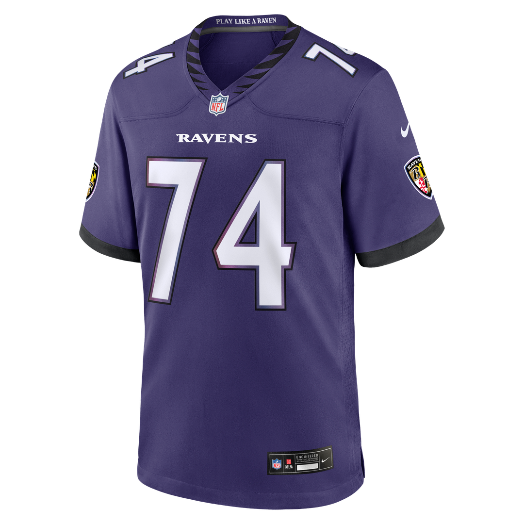 Men's Baltimore Ravens John Simpson Nike Purple Team Game Jersey
