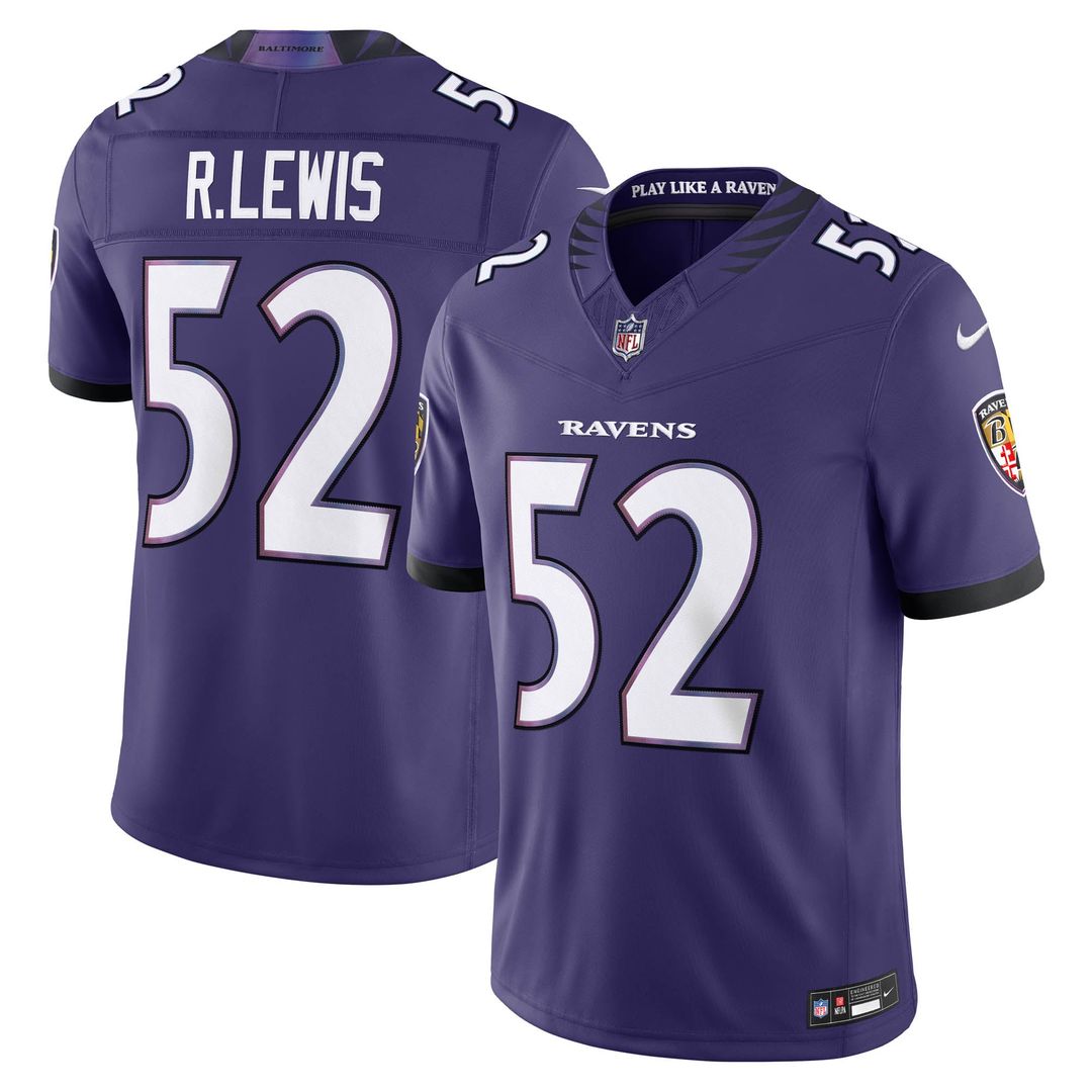 Men's Baltimore Ravens Ray Lewis Nike Black Alternate Vapor F.U.S.E. Stitched Retired Player Limited Jersey