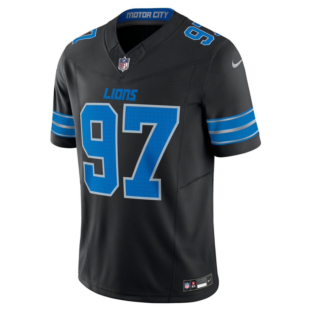 Men's Detroit Lions Aidan Hutchinson Nike White Vapor F.U.S.E. Limited Jersey