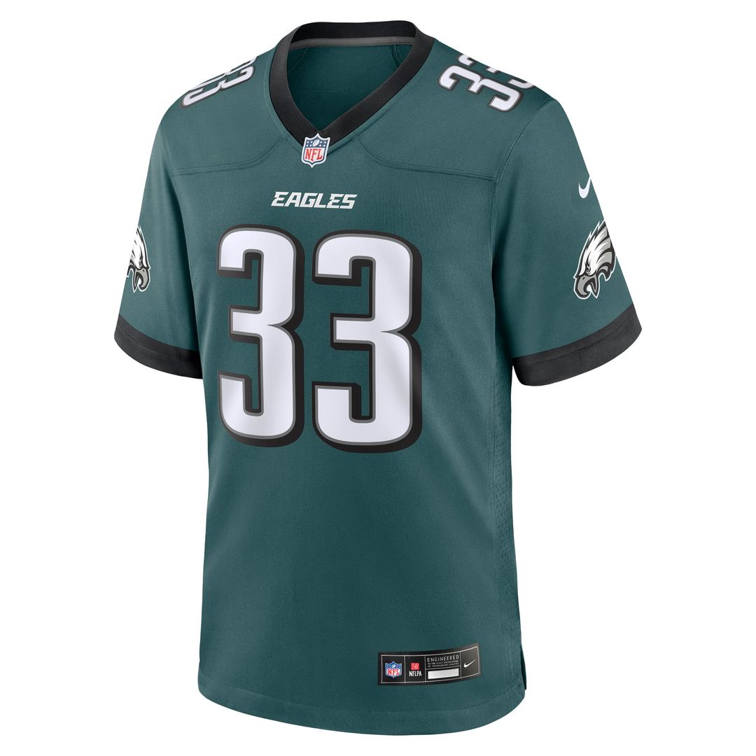 Men's Philadelphia Eagles Cooper DeJean Nike Green  Game Jersey