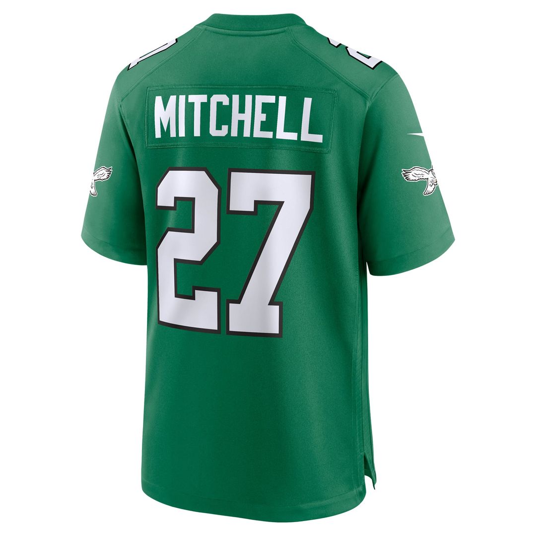 Men's Philadelphia Eagles Quinyon Mitchell Nike  Midnight Green Team Game Jersey