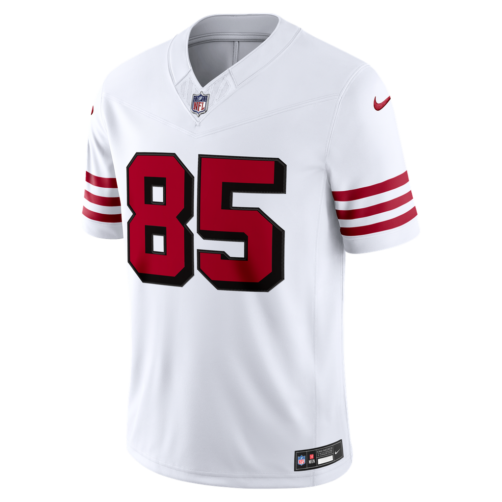 Men's San Francisco 49ers George Kittle Nike White Alternate Vapor F.U.S.E. Stitched Limited Jersey