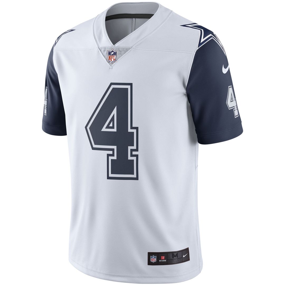 Men's Dallas Cowboys Dak Prescott Nike Navy Vapor Limited Player Jersey