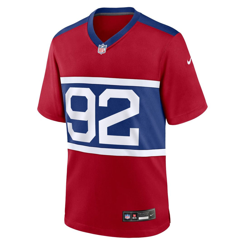 Men's New York Giants Michael Strahan Nike Century Red Alternate Retired Player Game Jersey