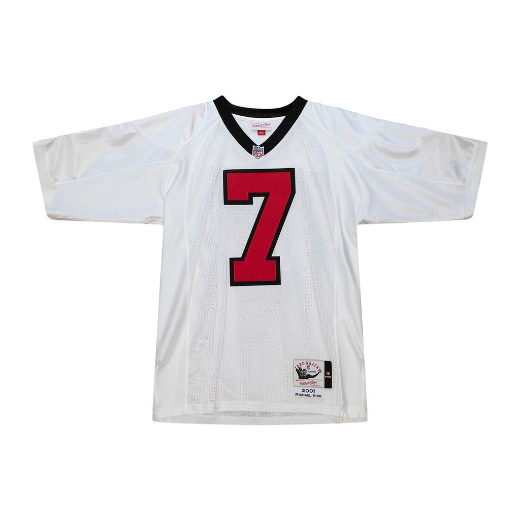 Men's Atlanta Falcons 2003 Michael Vick Mitchell & Ness Red Authentic Throwback Retired Player Jersey