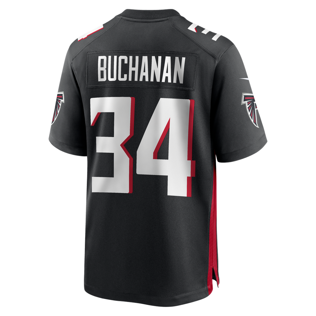 Men's Atlanta Falcons Ray Buchanan Nike Black Game Retired Player Jersey