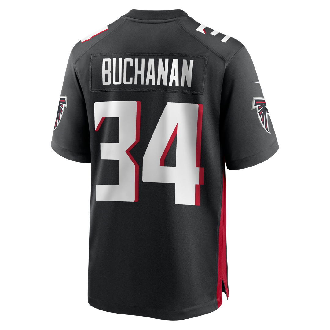 Men's Atlanta Falcons Ray Buchanan Nike Black Game Retired Player Jersey