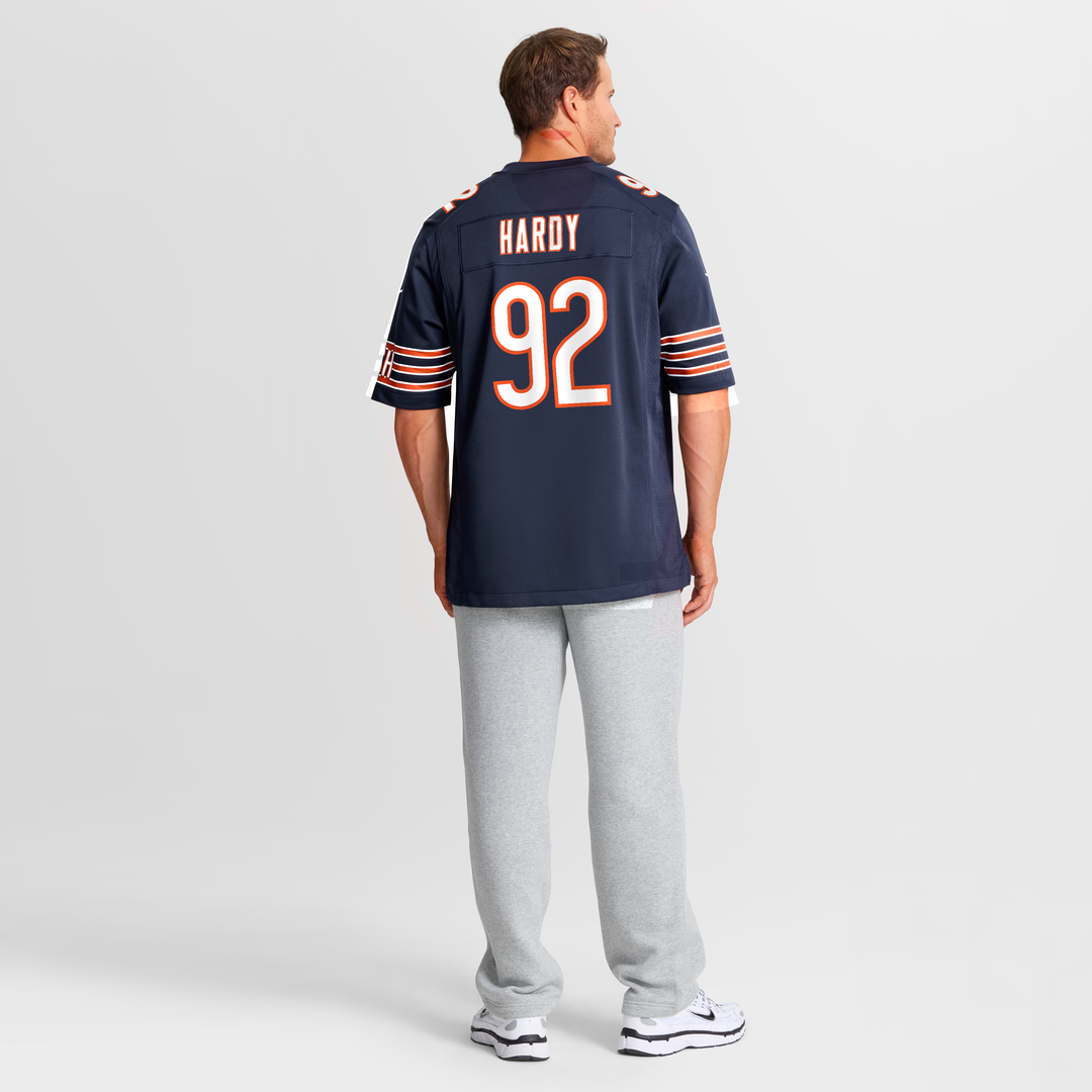 Men's Chicago Bears Daniel Hardy Nike  Navy Team Game Jersey