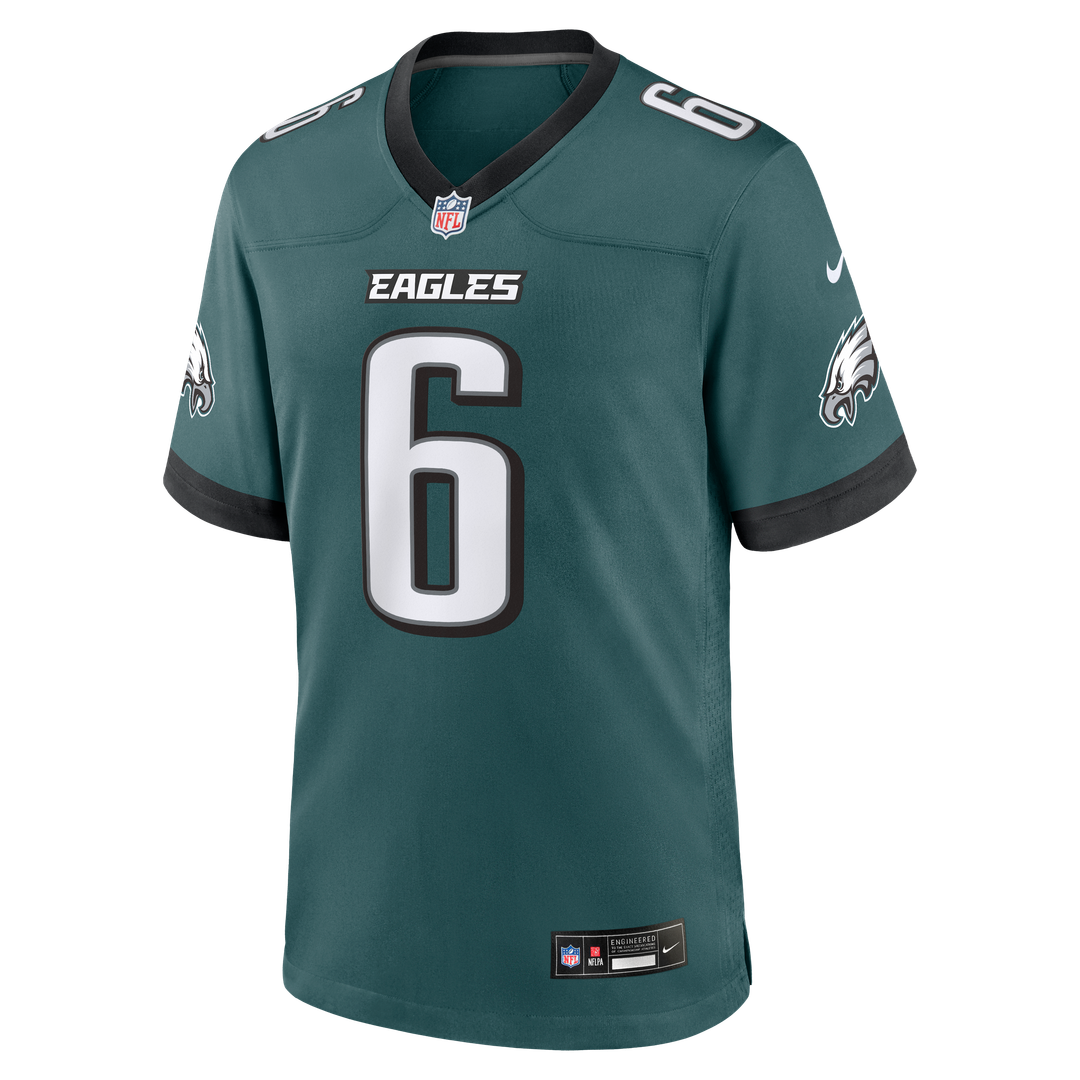 Men's Philadelphia Eagles DeVonta Smith Nike  Midnight Green Team Game Jersey
