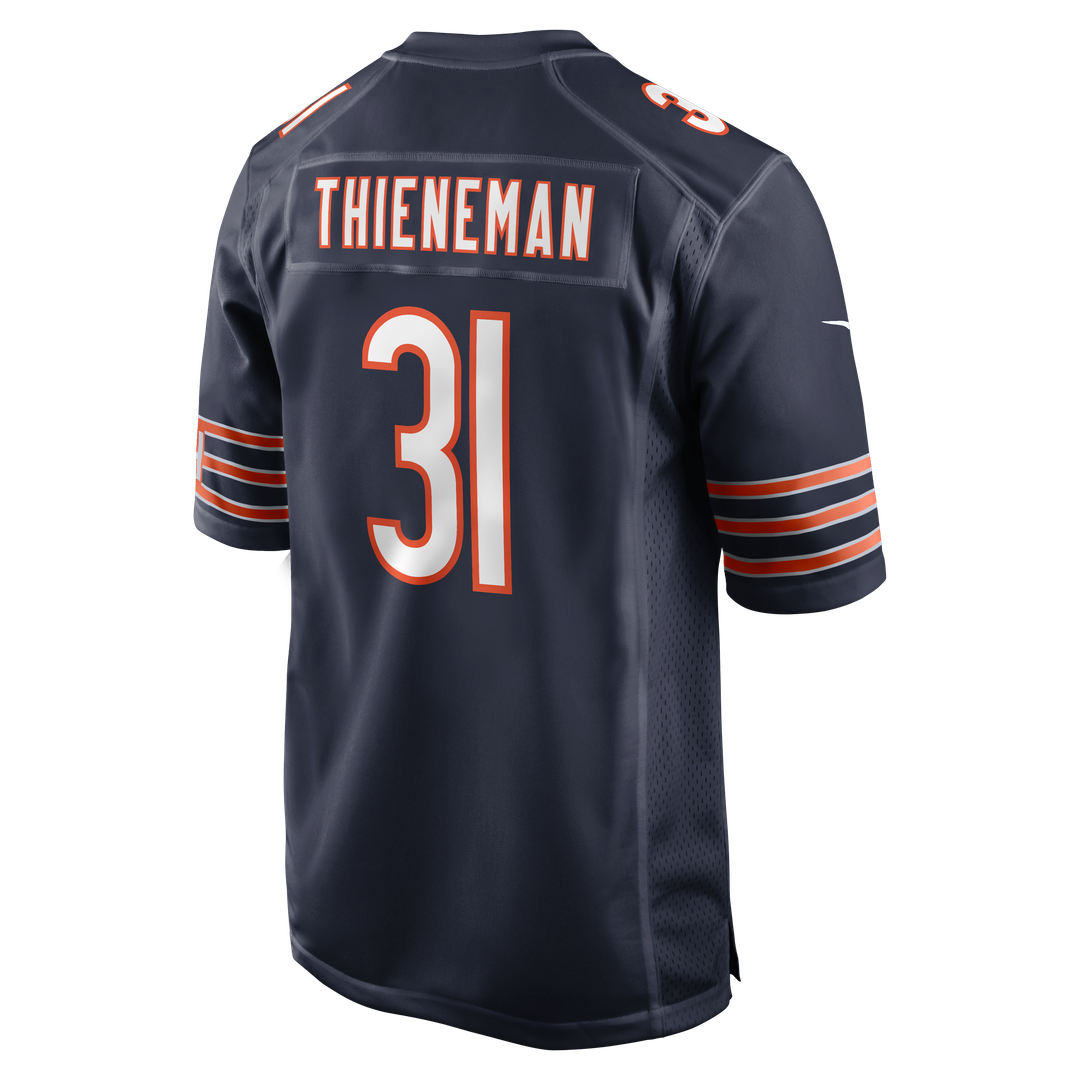 Men's Chicago Bears Dillon Thieneman Nike Navy Team Game Jersey