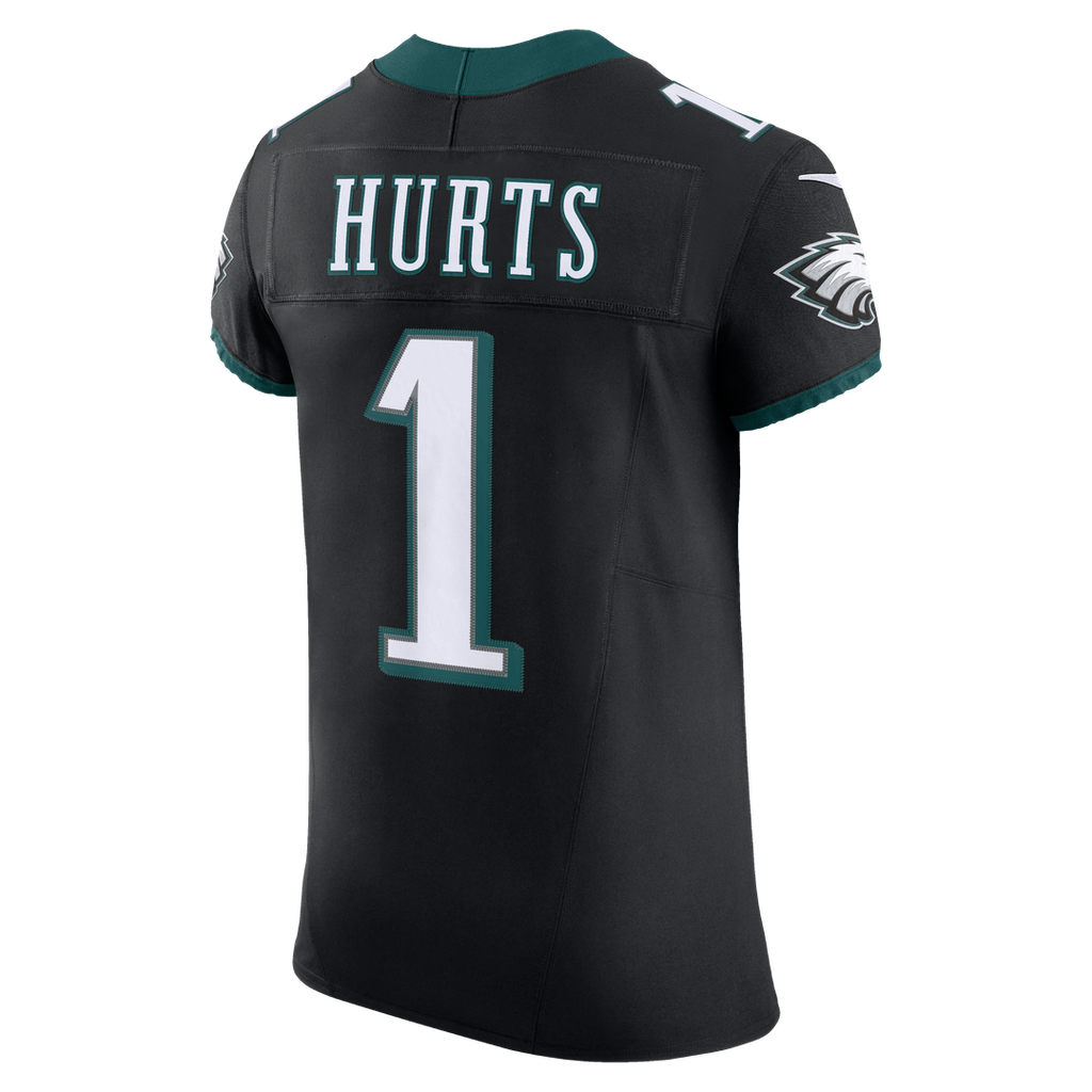 Men's Philadelphia Eagles Jalen Hurts Nike Black Alternate Vapor F.U.S.E. Elite Jersey