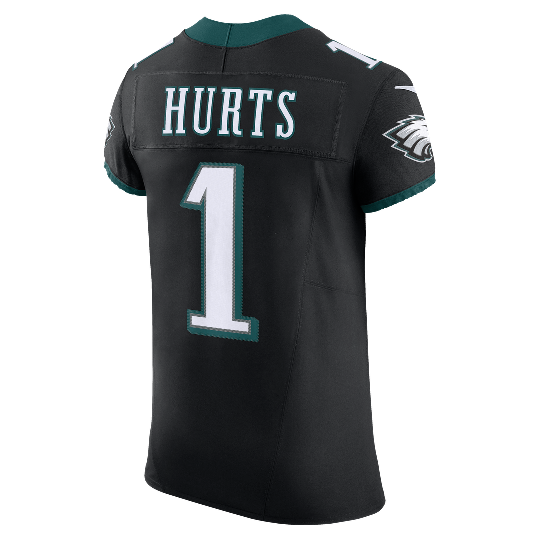 Men's Philadelphia Eagles Jalen Hurts Nike Black Alternate Vapor F.U.S.E. Elite Jersey