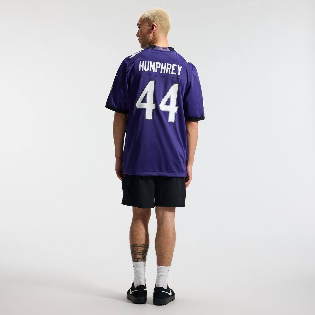 Men's Baltimore Ravens Marlon Humphrey Nike Purple Team Game Jersey