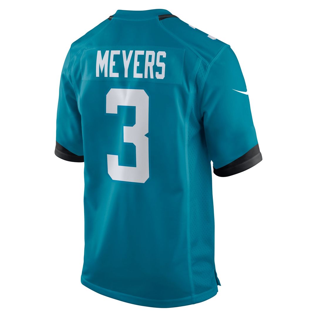 Men's Jacksonville Jaguars Jakobi Meyers Nike  Teal Team  Game Jersey