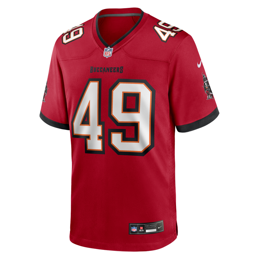 Men's Tampa Bay Buccaneers Owen Wright Nike  Red Team  Game Jersey