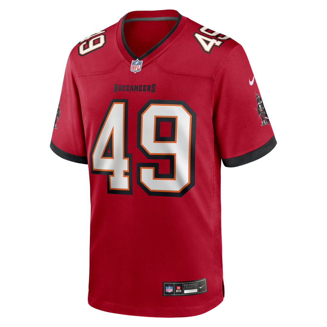 Men's Tampa Bay Buccaneers Owen Wright Nike  Red Team  Game Jersey