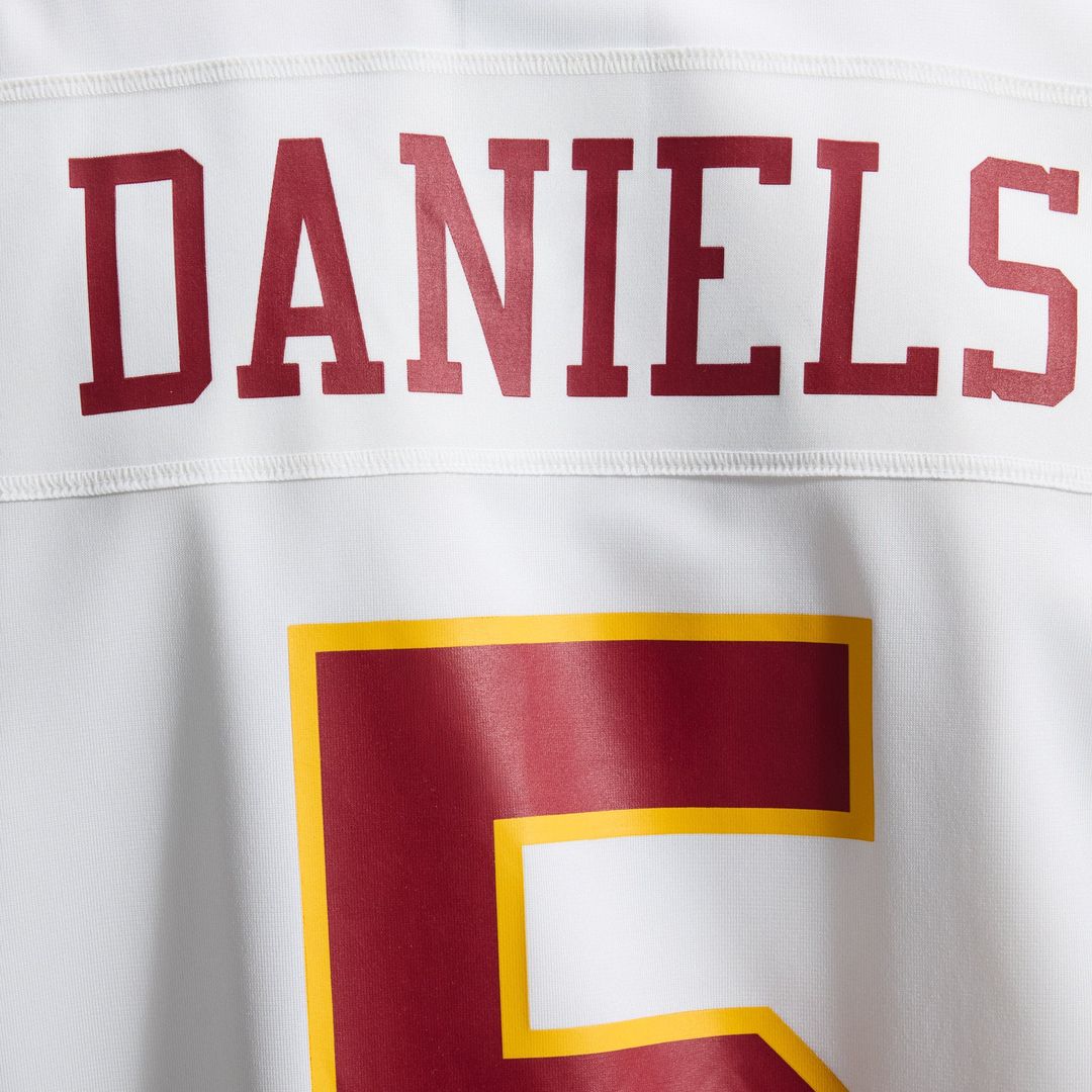 Hail Raiser Men's Washington Commanders Jayden Daniels Nike Black Alternate Game Jersey