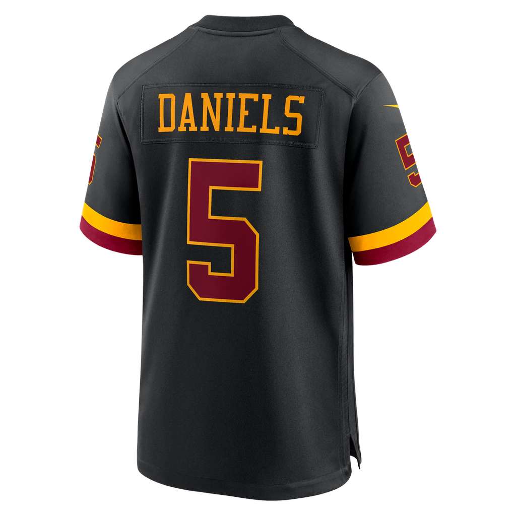 Hail Raiser Men's Washington Commanders Jayden Daniels Nike Black Alternate Game Jersey