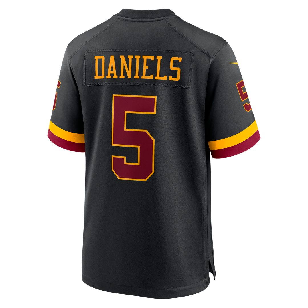 Hail Raiser Men's Washington Commanders Jayden Daniels Nike Black Alternate Game Jersey
