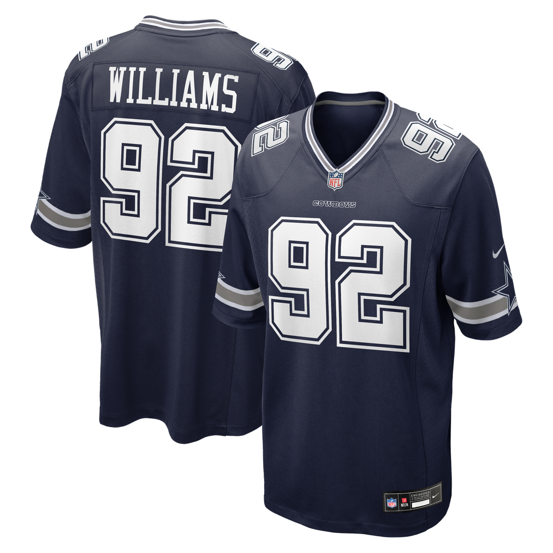 Men's Dallas Cowboys Quinnen Williams Nike Navy Team Game Jersey