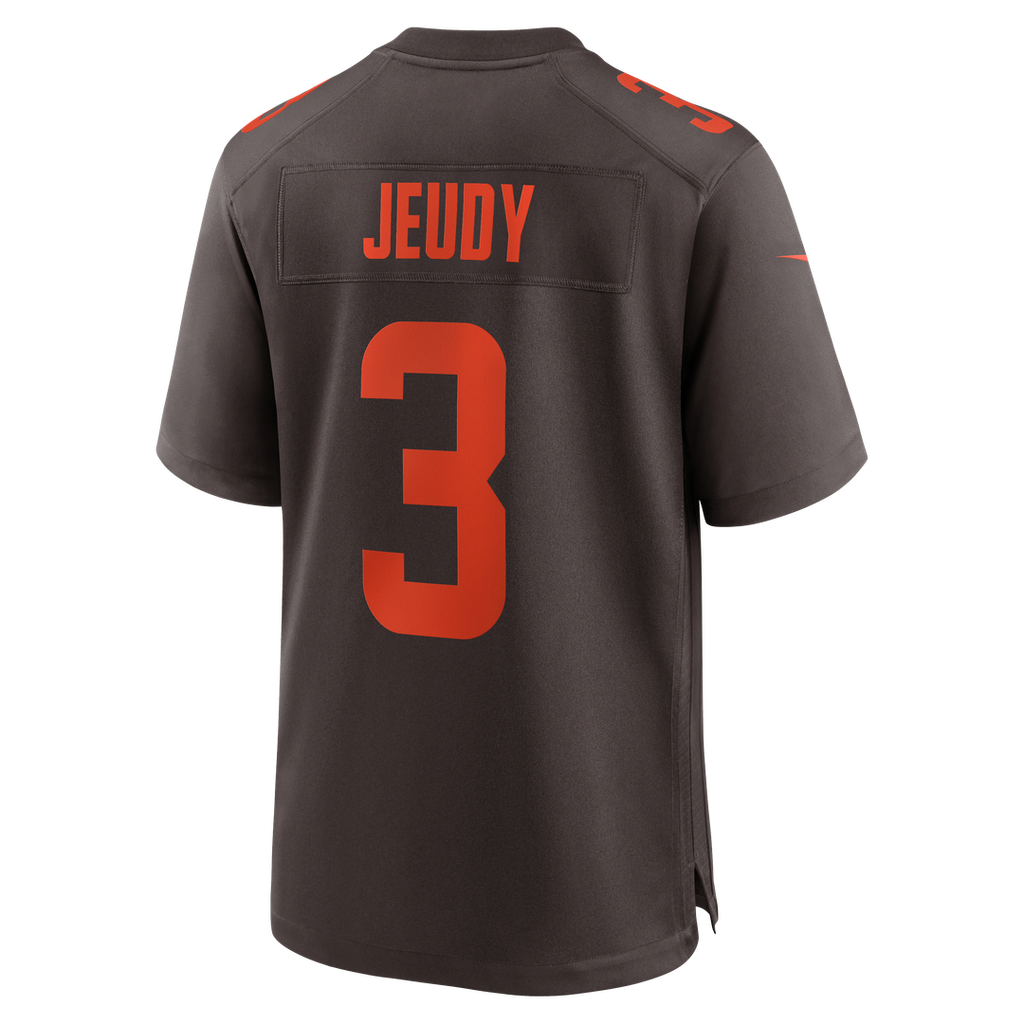 Men's Cleveland Browns Jerry Jeudy Nike Brown Alpha Dawg Game Jersey