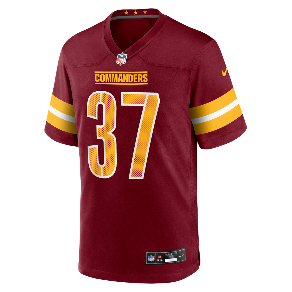 Men's Washington Commanders Car'lin Vigers Nike  Burgundy Team Game Jersey