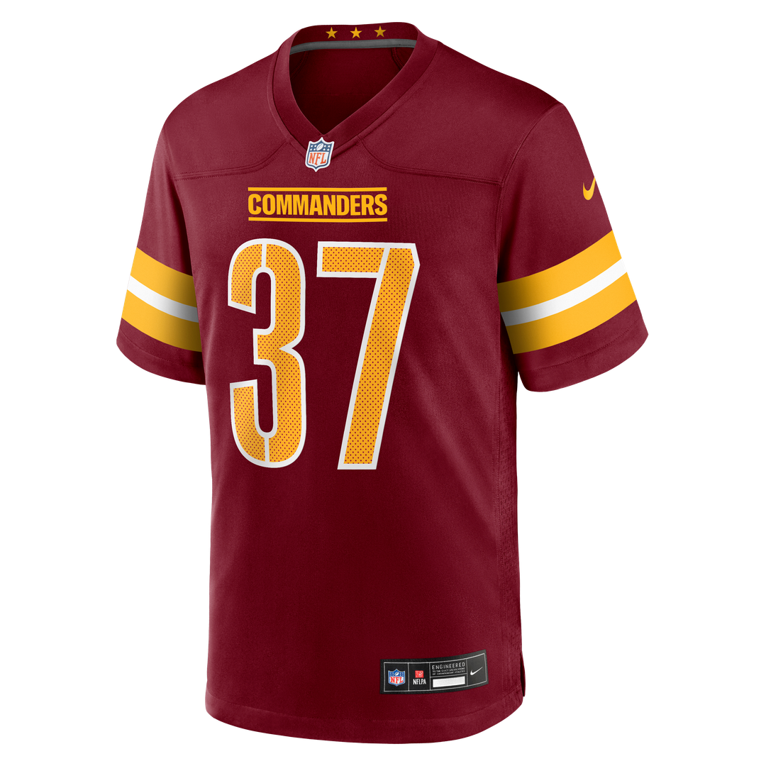 Men's Washington Commanders Car'lin Vigers Nike  Burgundy Team Game Jersey