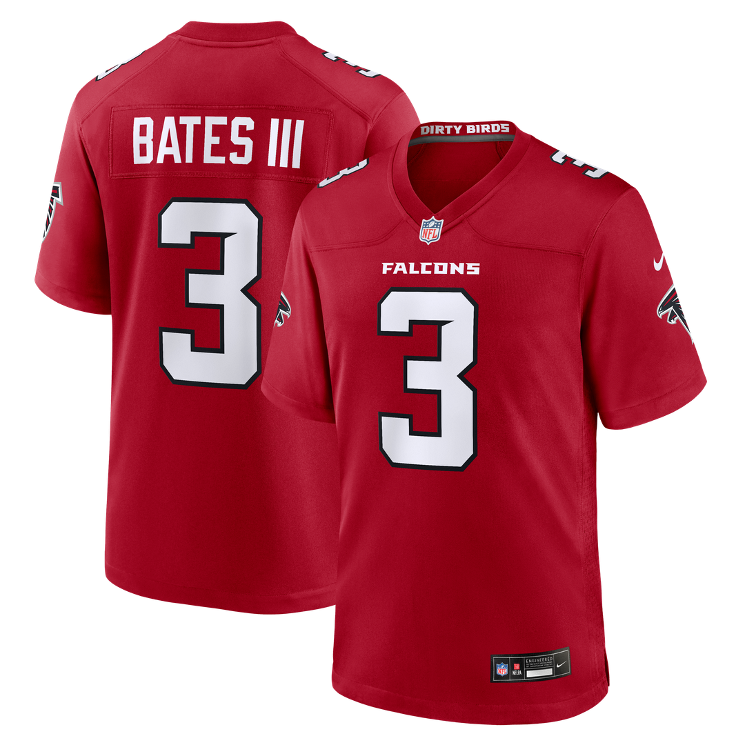 Men's Atlanta Falcons Jessie Bates III Nike White Game Jersey