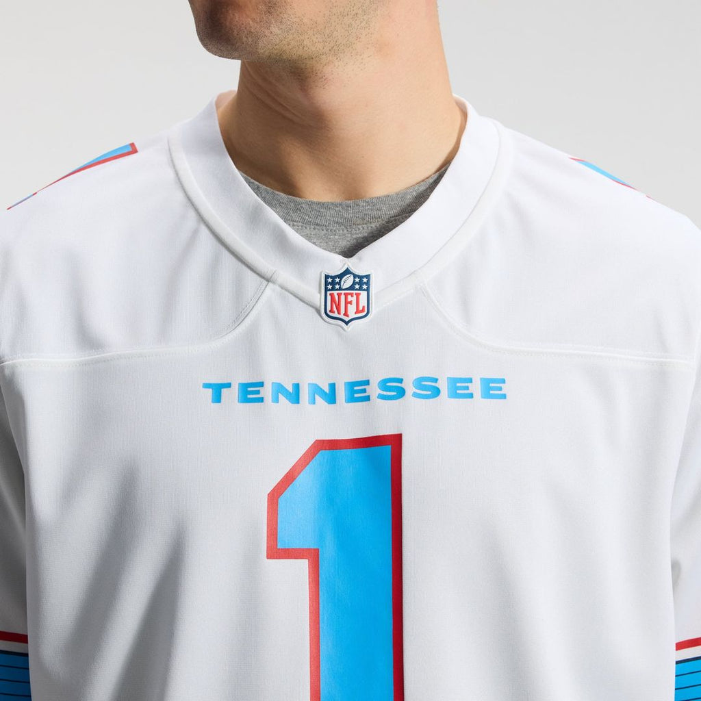 Men's Tennessee Titans Cameron Ward Nike Light Blue Game Jersey