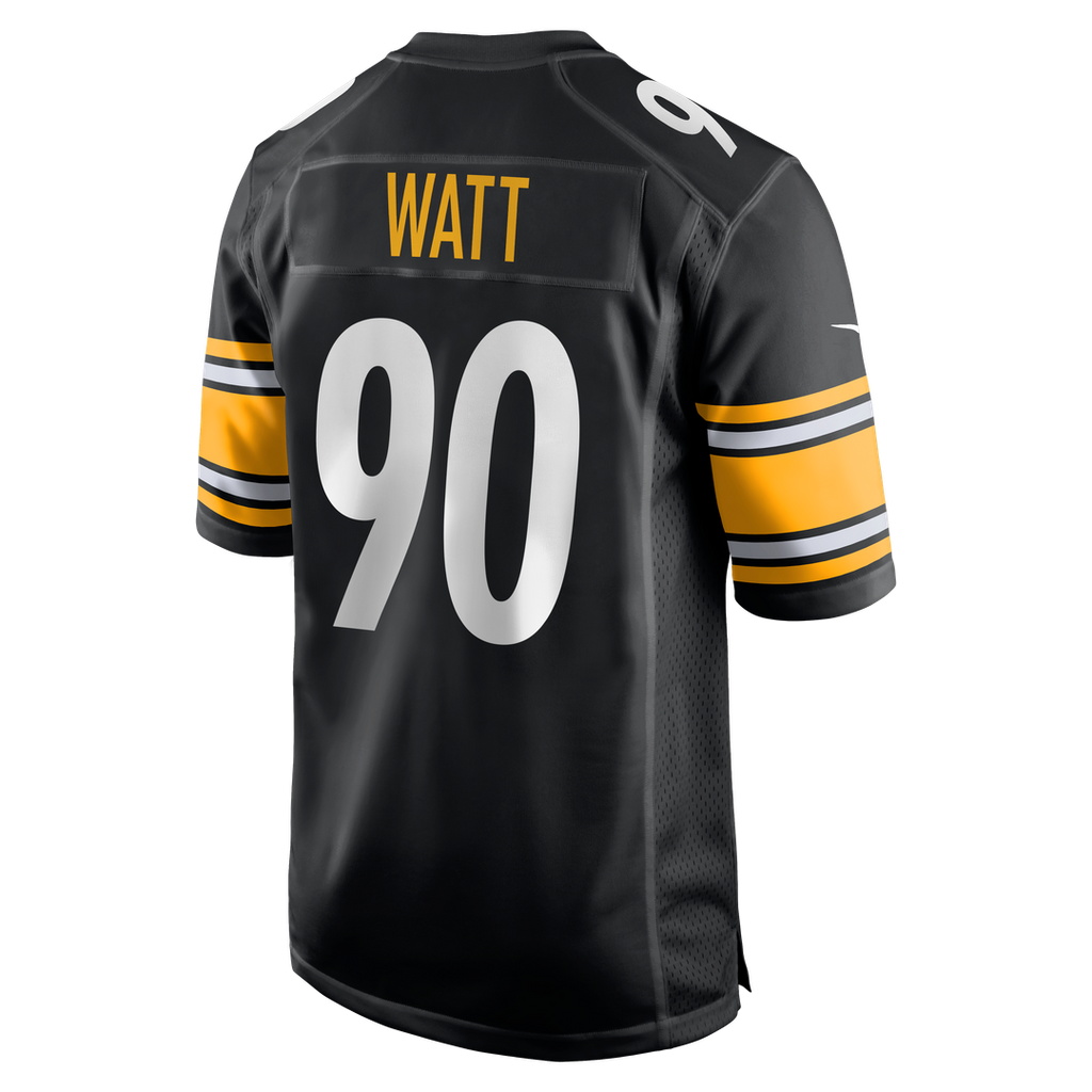 Men's Pittsburgh Steelers T.J. Watt Nike Black Game Jersey