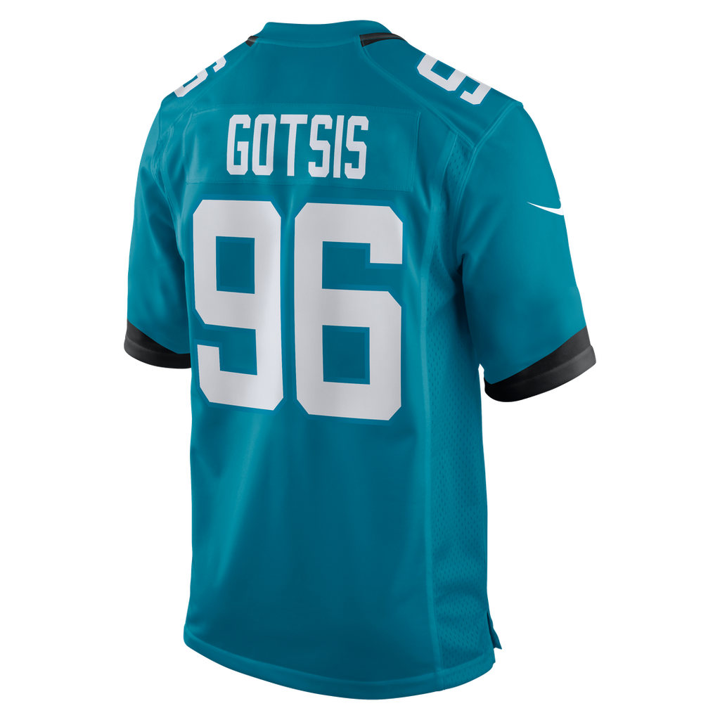 Men's Jacksonville Jaguars Adam Gotsis Nike Teal Game Jersey